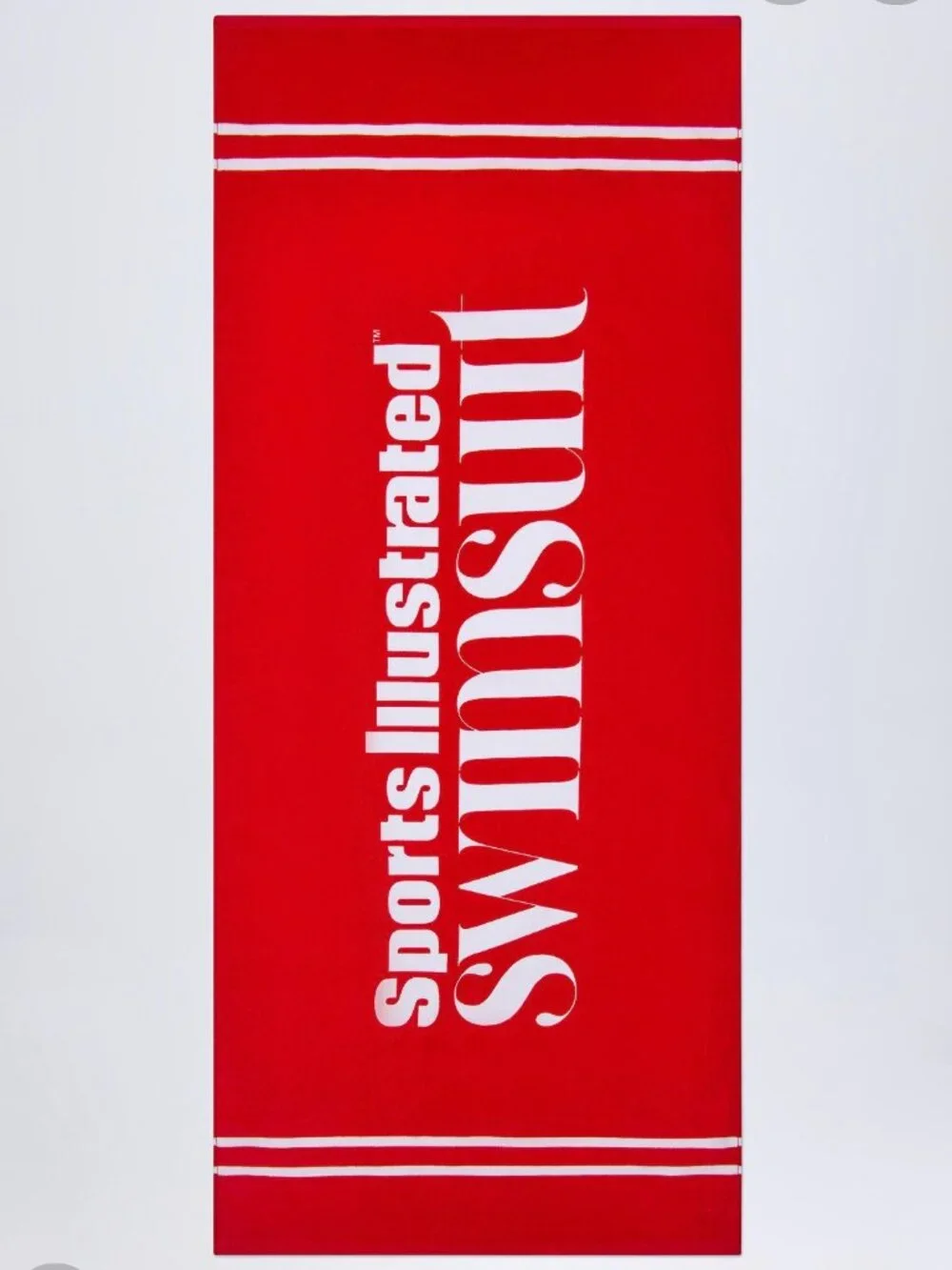NWT Oh Polly Red Logo Beach Towel | Oversized Pool Towel